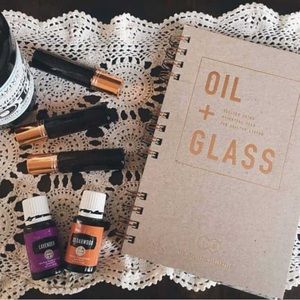 Oil + Glass Essential Oil DIY Recipe Book - Brand New